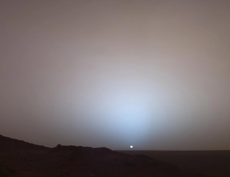 Sunset on Mars