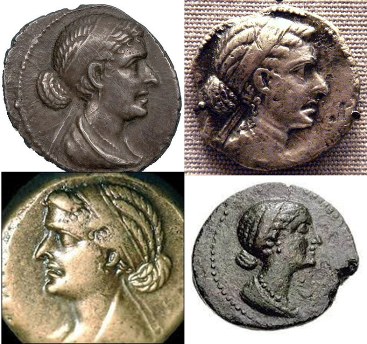 Coins with Cleopatras Face