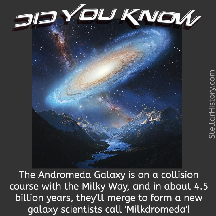 Did You Know Andromeda and the Milky Way are on a collision course.